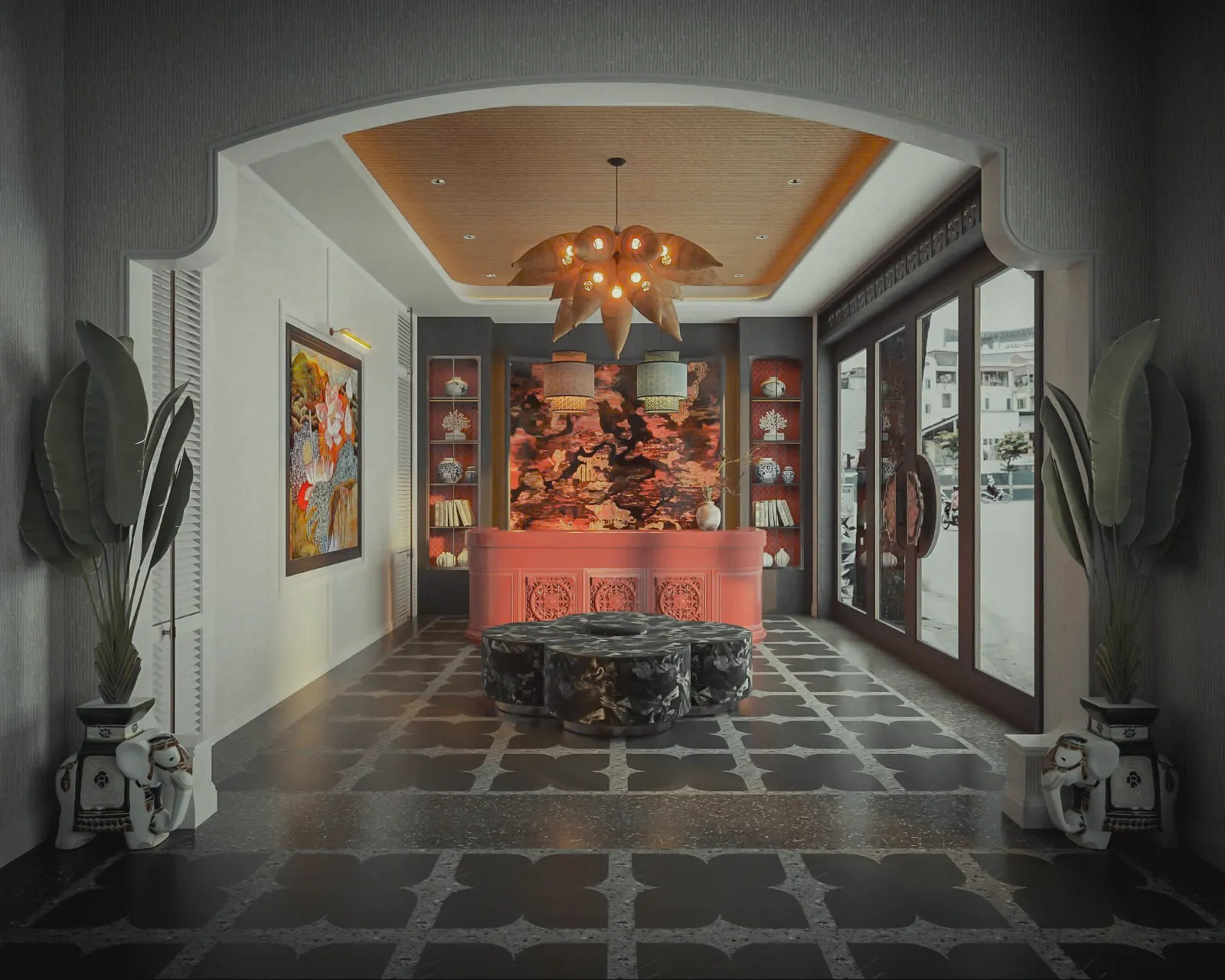 Cao Boutique Huế — sảnh lễ tân