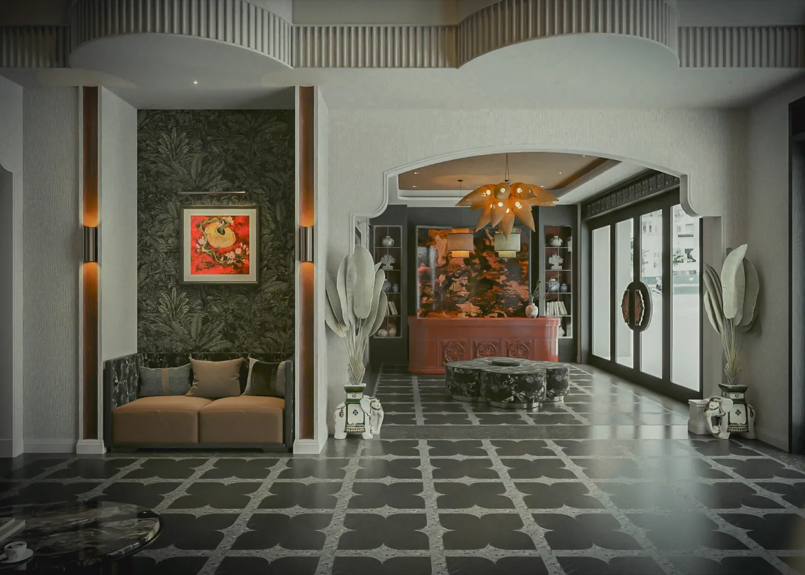 Chi tiết nội thất Indochine ấm — DYF