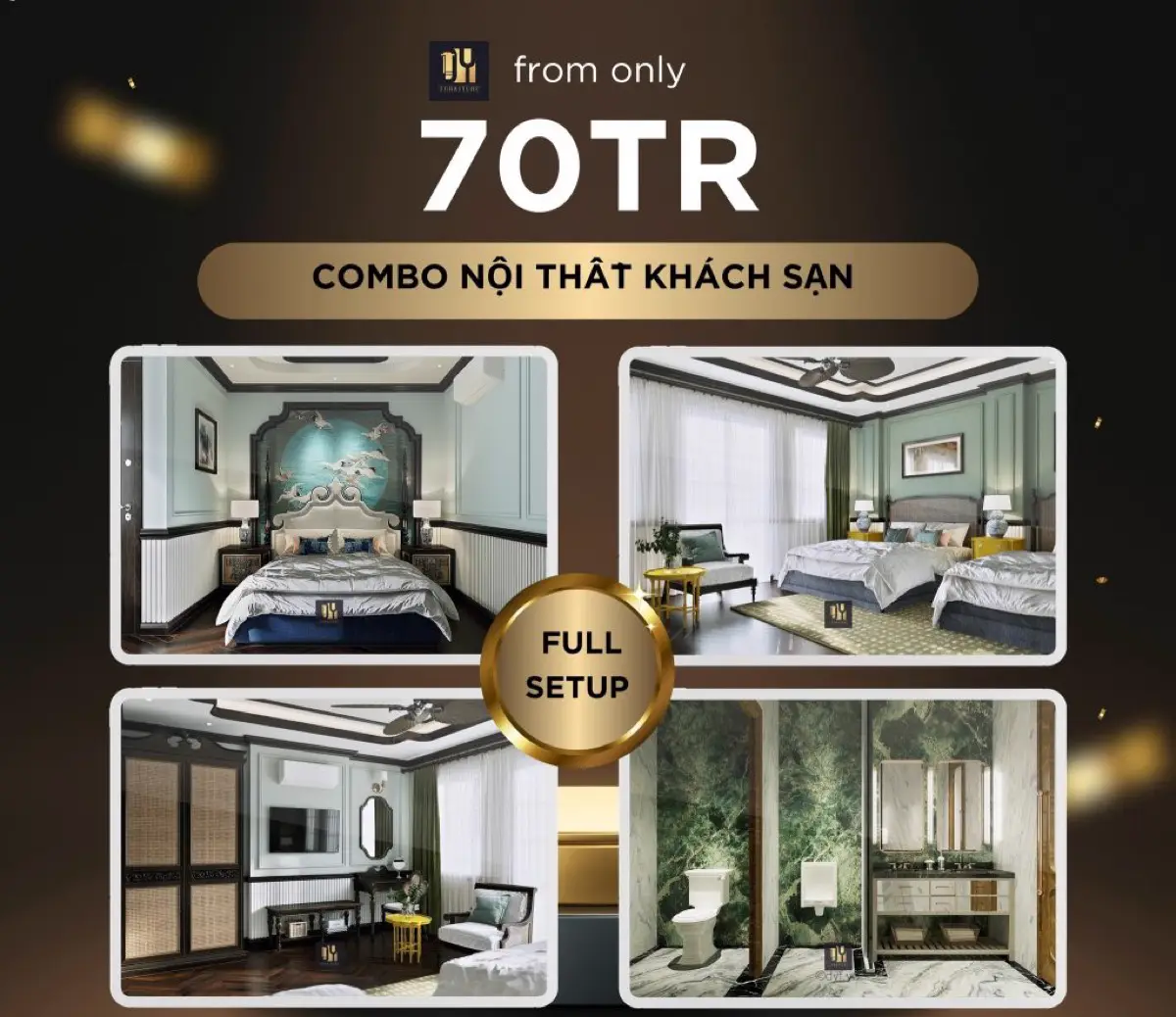 Giải pháp đầu tư hiệu quả với combo nội thất khách sạn - collection AMAZON Hotel
