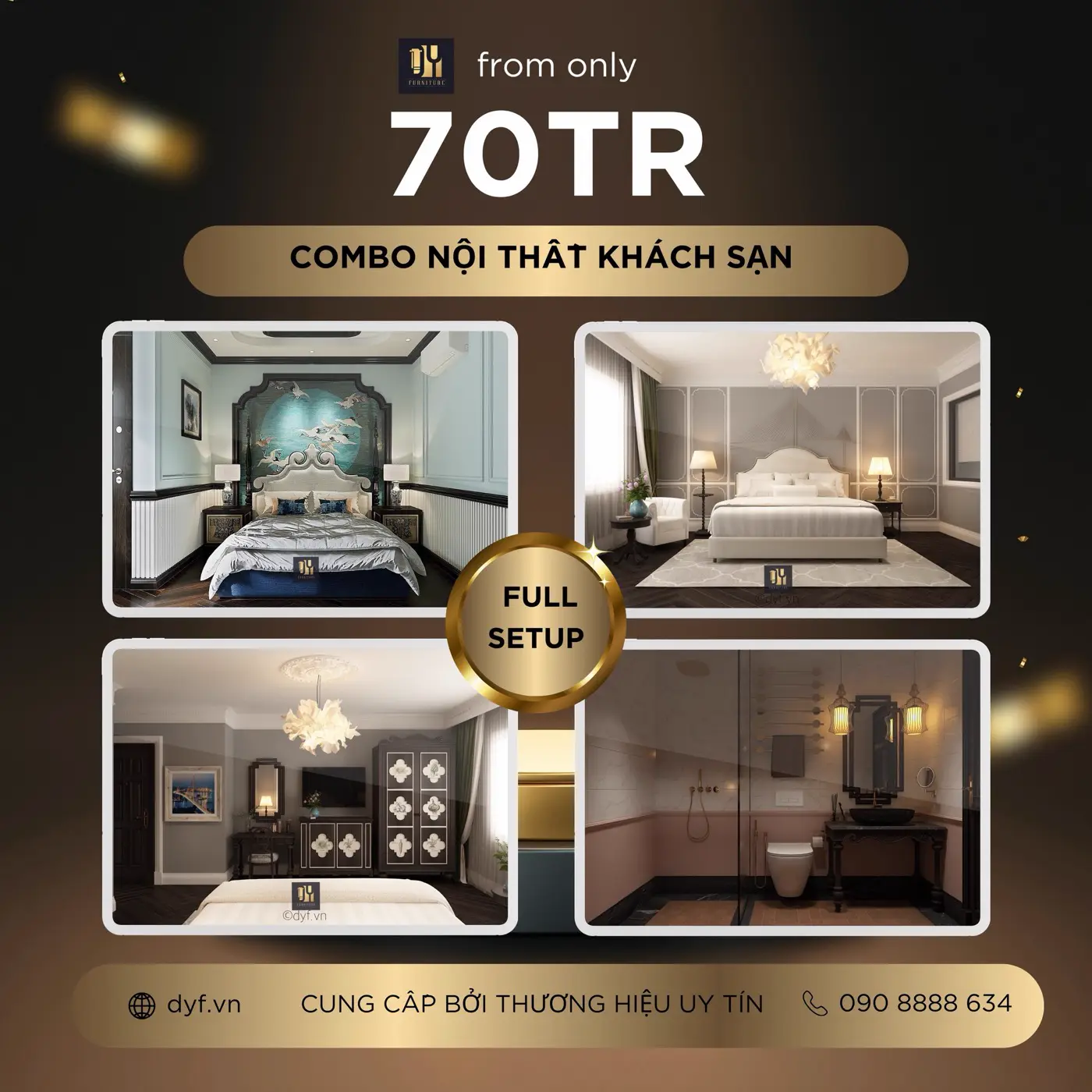Giải pháp đầu tư hiệu quả với combo nội thất khách sạn - collection AMAZON Hotel