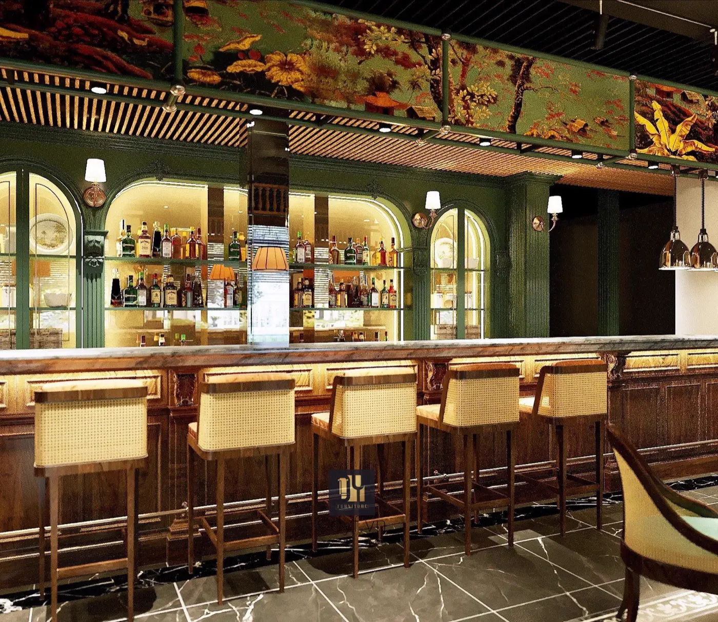 Thiết kế nhà hàng Indochine tại Nga