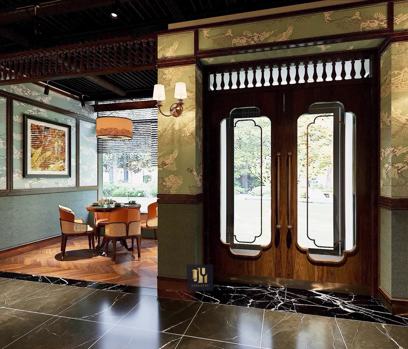 Thiết kế nhà hàng Indochine tại Nga