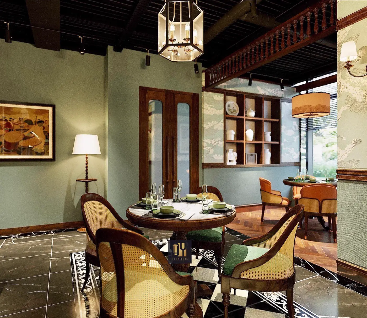 Thiết kế nhà hàng Indochine tại Nga